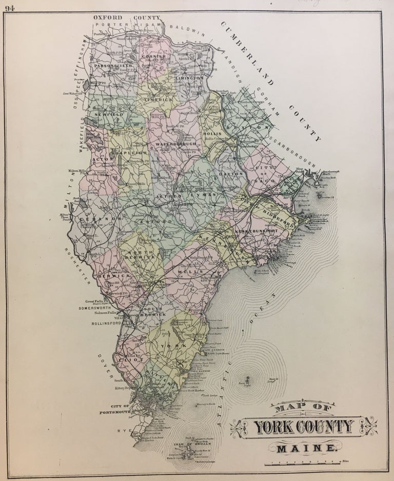 Item #291044 Map of York County. George N. COLBY.