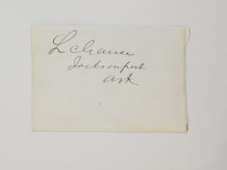 Item #291449 Signature. Lucien C. GAUSE