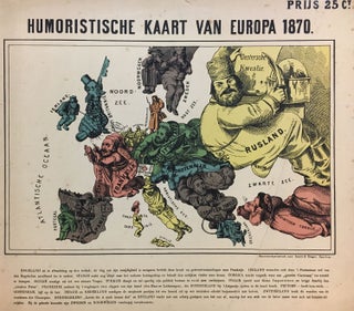 Item #291907 Humoristische Kaart van Europa 1870. Arnold NEUMANN