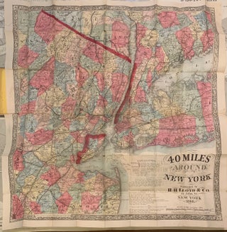 Item #293216 New York and Forty Miles Around it. James T. LLOYD