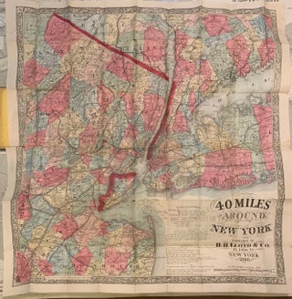 Item #293216 New York and Forty Miles Around it. James T. LLOYD
