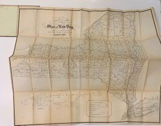 Item #293335 A Map of the State of New York; Exhibiting the several Towns & Counties together...