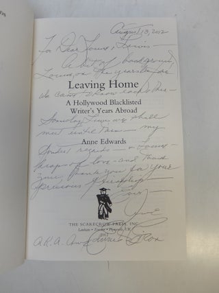 Leaving Home; A Hollywood Blacklisted Writer's Year Abroad