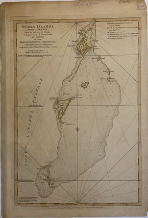 Item #294315 Turks Islands; From A Survey Made in 1753, by the Sloops l'Aigle and l'Emeraude by...