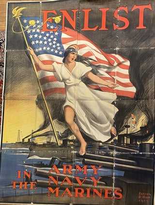 Item #294568 ENLIST; In the Army, Navy Marines. Paxton and Hall