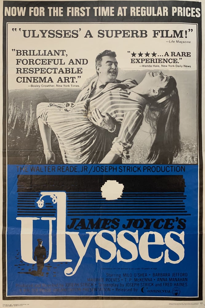 Item #295070 James Joyce's Ulysses. NATIONAL SCREEN SERVICE.