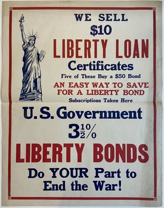 Item #295709 US Government 3.5% Liberty Bonds; Do YOUR Part to End the War. US Treasury Department