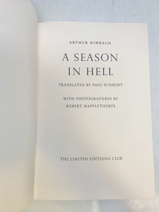 A Season in Hell.