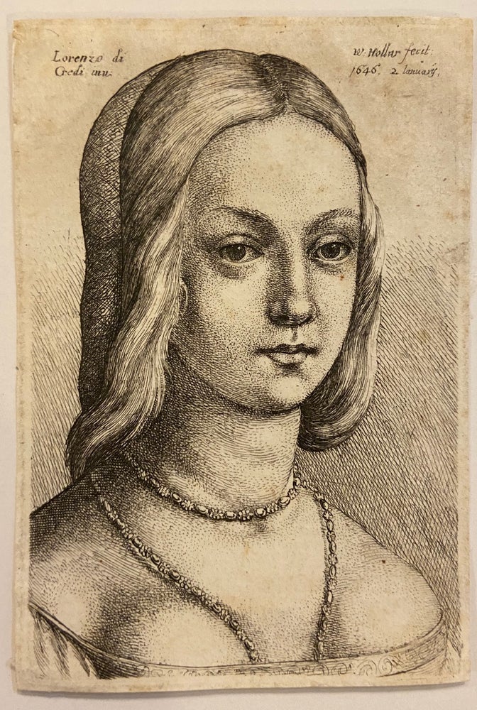 Item #296554 Untitled (Woman with long hair). Wenceslaus HOLLAR.