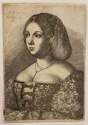 Item #296556 Untitled (Laura facing left). Wenceslaus HOLLAR