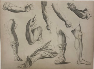 Item #296741 Arms, hands and feet study; (with a fur sandal). Benjamin RALPH