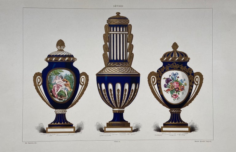 Item #296967 Sèvres [Blue Vases]. Edouard GARNIER.