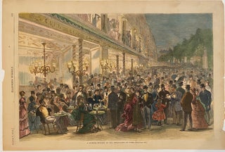 Item #297868 A Summer Evening on the Boulevards of Paris. HARPER'S WEEKLY