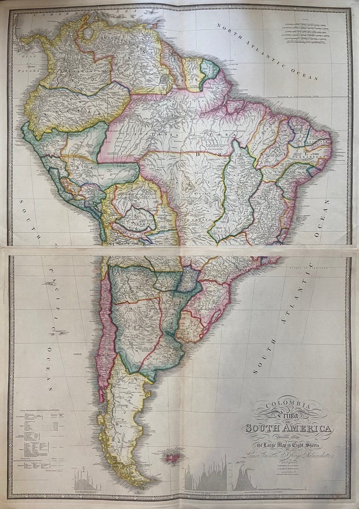 Item #298294 Colombia Prima or South America drawn from the Large Map in Eight Sheets. James WYLD.