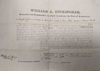 Item #298538 Partly printed D.S. WIlliam Alfred BUCKINGHAM