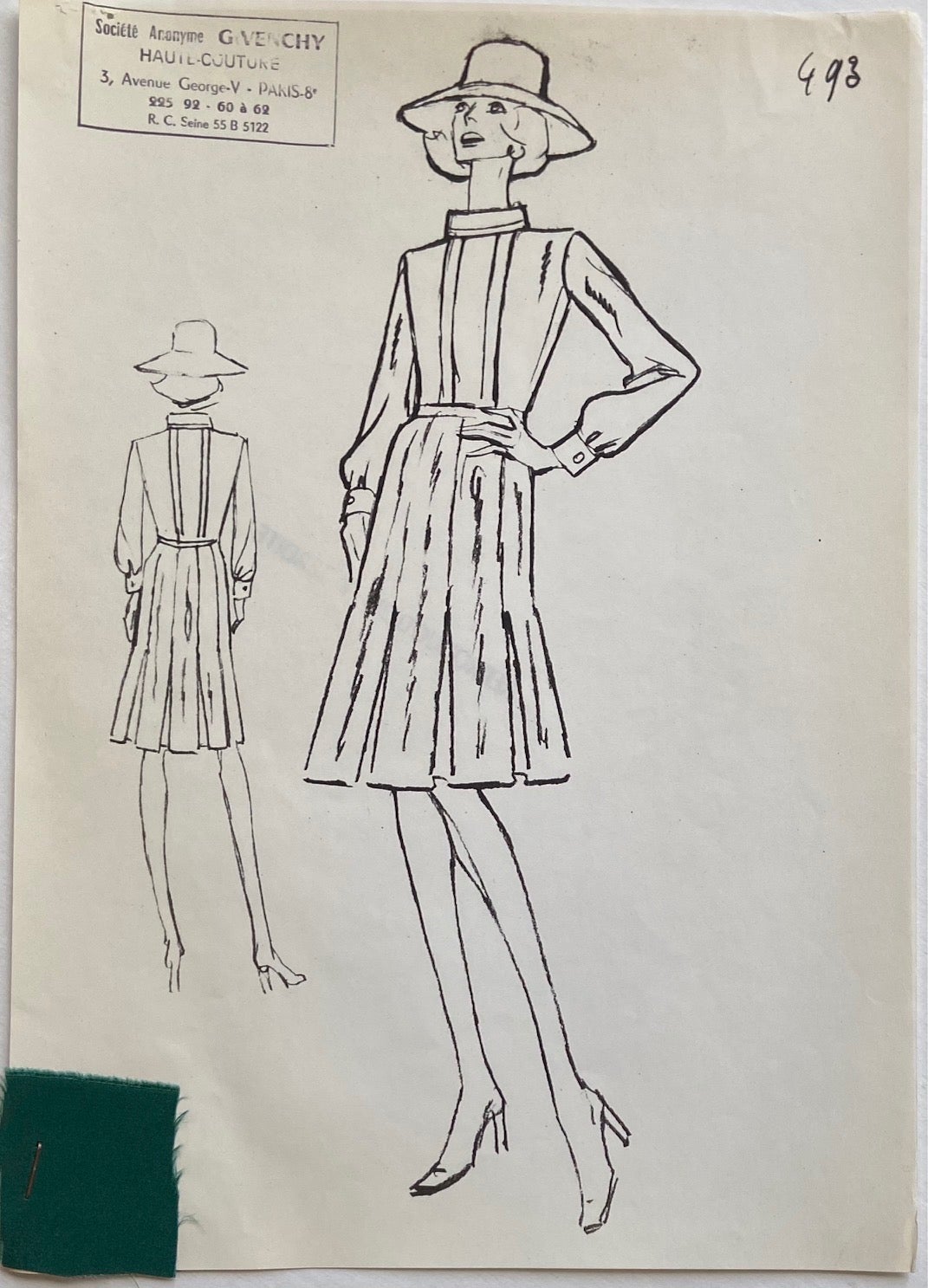 Croquis Plate 493 by Hubert de GIVENCHY on Argosy Book Store
