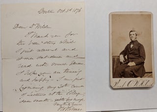Item #298733 Autographed Letter Signed, thanking recipient for a gift. Oliver Wendell HOLMES,...