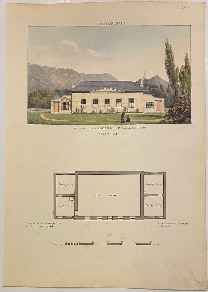 Item #298822 School and Residence for Master Design, No 10. John HALL.