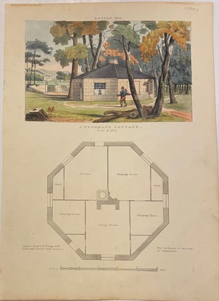 Item #298823 A Woodman's Cottage; Design No. 11. John HALL