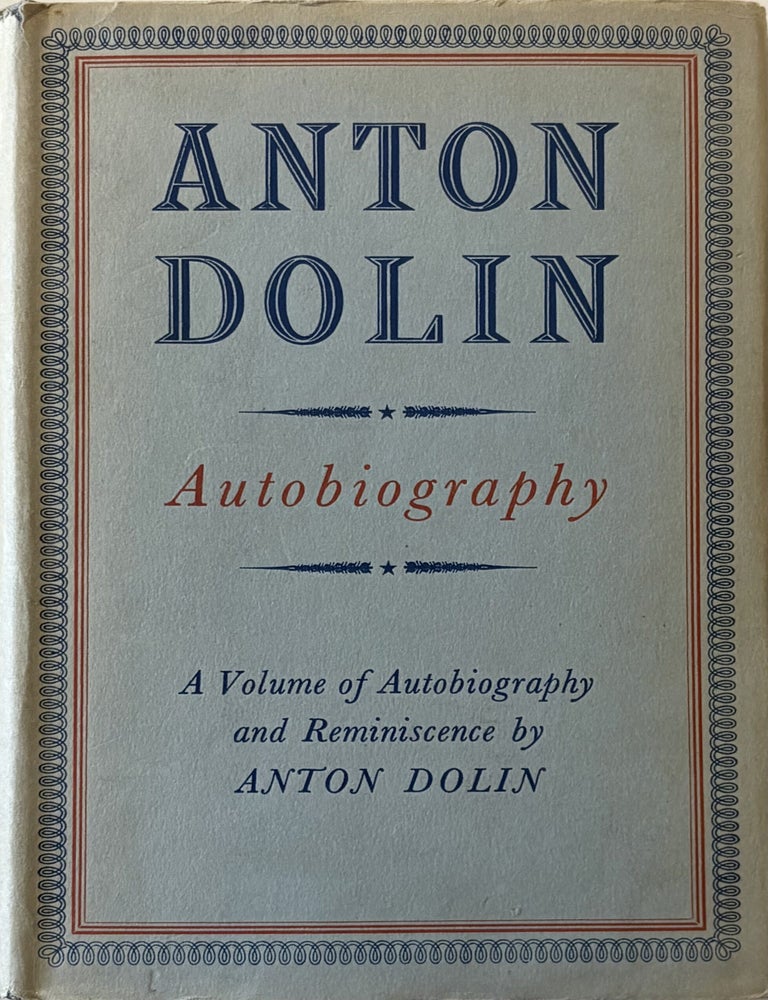 Item #298978 Anton Dolin: Autobiography. Anton DOLIN.