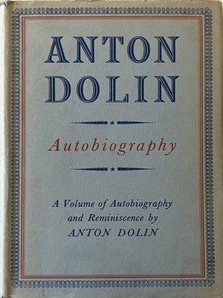 Item #298978 Anton Dolin: Autobiography. Anton DOLIN