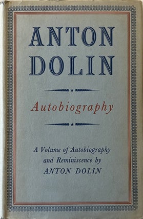 Item #298978 Anton Dolin: Autobiography. Anton DOLIN