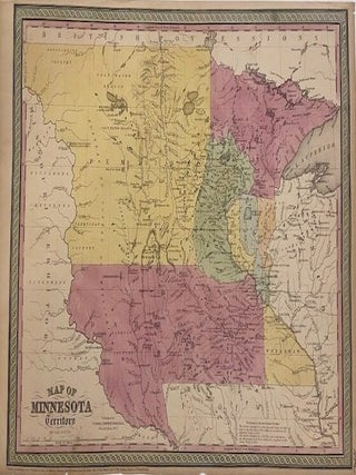 Item #300111 Map of Minnesota Territory. J. H YOUNG