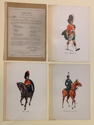 Item #300866 Dewar's White Label regimental series. Schenley Import Corporation
