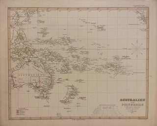 Item #301328 Australien und Polynesien in Mercators Projection. F. V. STULPNAGEL