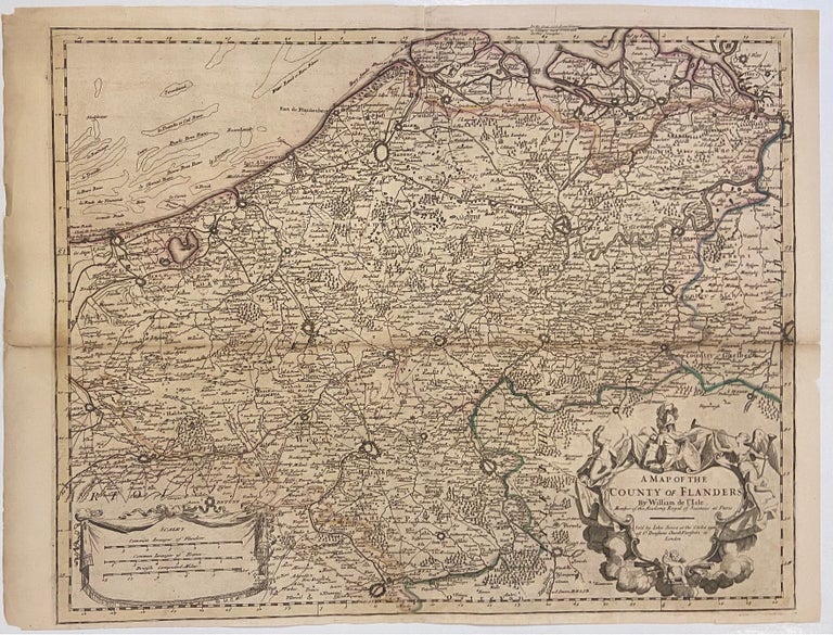 Item #301379 A Map of the County of Flanders. Guillame DELISLE.