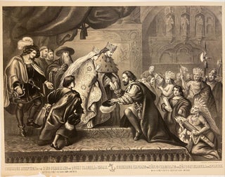 Item #301388 Columbus Reception by the King Ferdinand and Queen Isabella of Spain. George SCHLEGEL