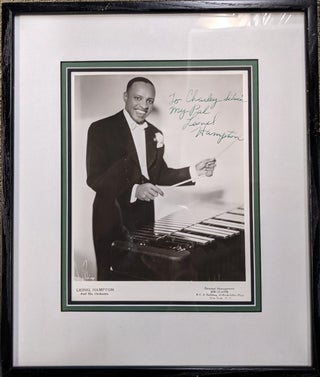 Item #301783 Signed Black-and-White Publicity Photograph. Lionel HAMPTON