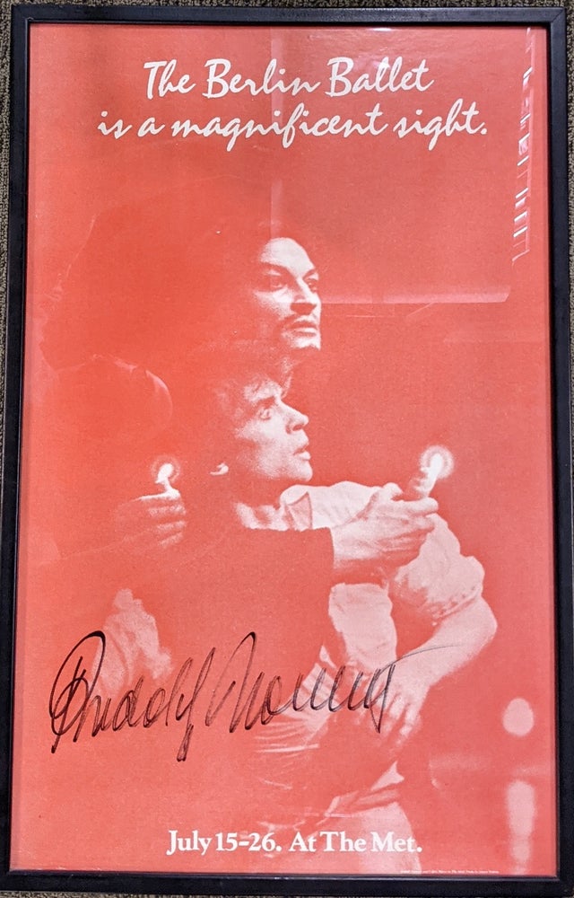 Item #301789 Signed Poster, "Rudolf Nureyev" Rudolf NUREYEV.