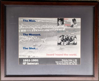 Item #301838 The Shot Heard 'Round the World, signed "Ralph Branca" and...
