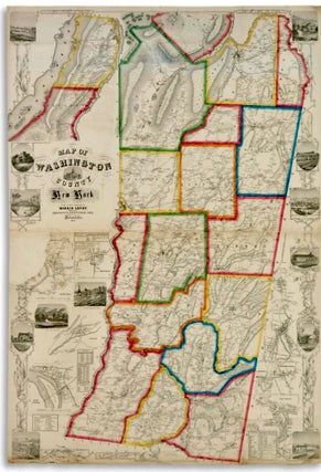 Item #301892 Map of Washington County, New York. MORRIS LEVEY