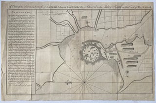 Item #302429 A Plan of the Town and Fortress of Garlah belonging to Angria the Admiral to the...