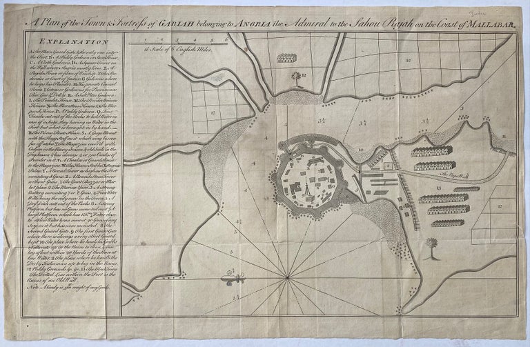 Item #302429 A Plan of the Town and Fortress of Garlah belonging to Angria the Admiral to the Sahou Rajah on the Coast of Mallabar. GENTLEMAN'S MAGAZINE.