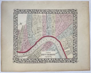 Item #302569 Plan of New Orleans. Samuel Augustus Jr MITCHELL