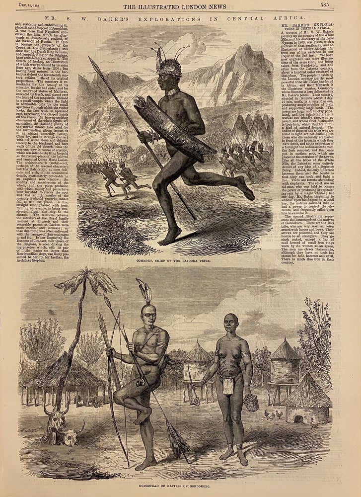 Item #303648 Mr. S.W. Baker's Exploration in Central Africa. The Illustrated London News.