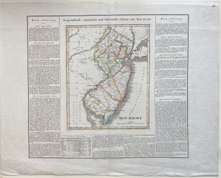 Item #303780 Geograpisch-statistische und historische Charte von Neu-Jersey. Carl Ferdinand WEILAND