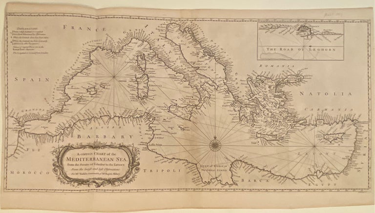Item #304338 A Correct Chart of the Mediterranean Sea. Paul RAPIN DE THOYRAS, Nicholas TINDAL.