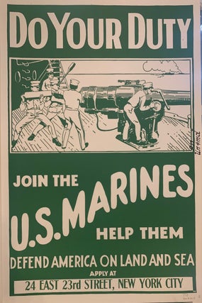 Item #304397 Do Your Duty; Join The Marines Help Them Defend America On Land And Sea. Anonymous