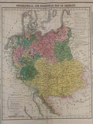 Item #304856 Geographical, Statistical, and Historical Map of Germany. CAREY, LEA