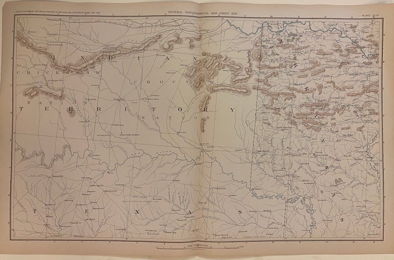 Item #304887 General Topographical Map, Sheet XXIV. Julius BIEN.