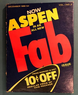 Item #306032 Aspen Magazine "FAB" Volume I, Number 3; [The Pop Art Issue]. Andy WARHOL, Phyllis,...