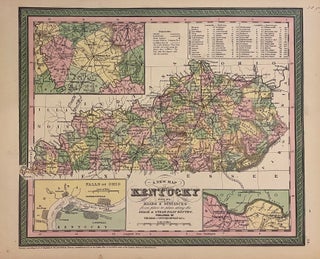 Item #306103 A New Map of Kentucky with its Roads & Distances. COWPERTHWAIT THOMAS, CO