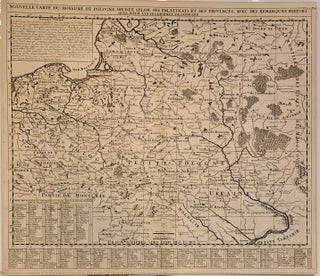 Item #306349 Nouvelle Carte Du Royaume De Pologne, Divisee Selon Ses Palatinates Et Ses...
