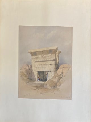 Item #306711 One of Two Colossal Statues of Rameses II. Entrance to the Temple of Luxor. David...