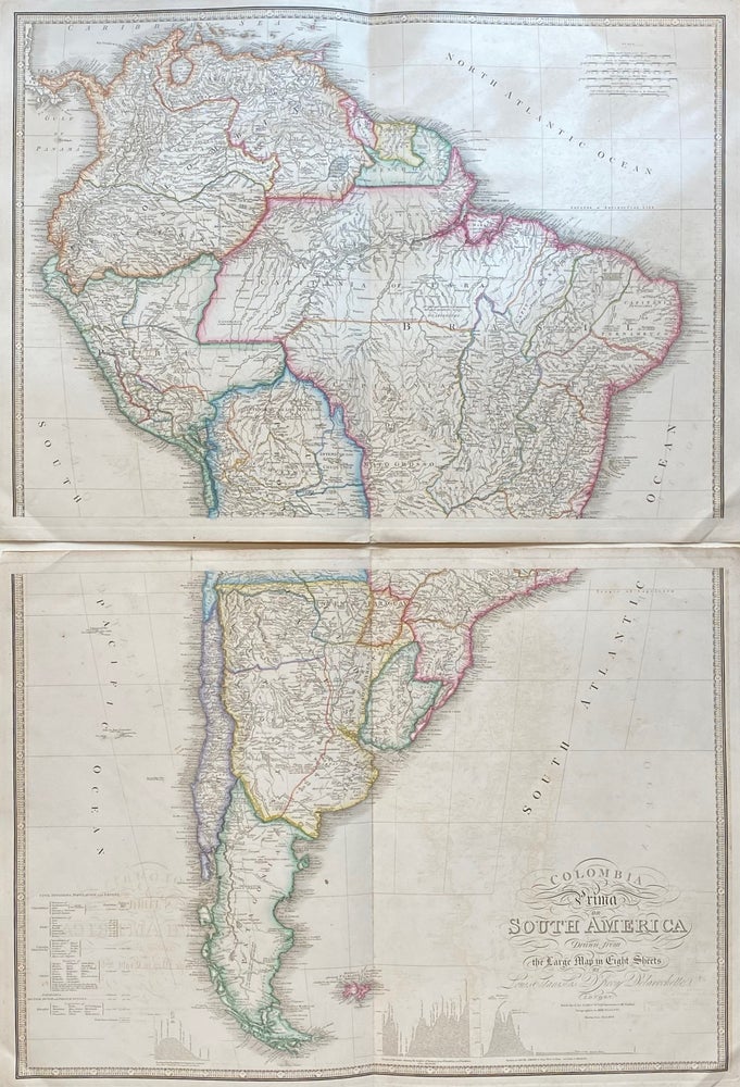 Item #306965 Colombia Prima or South America drawn from the Large Map in Eight Sheets. Louis Stanislas d'Arcy DELAROCHETTE.