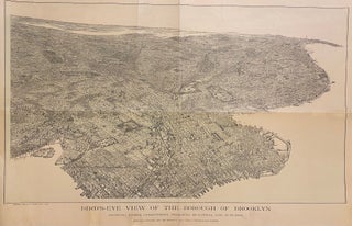 Item #307080 Bird's-eye View of the Borough of Brooklyn; showing parks, cemeteries, principal...